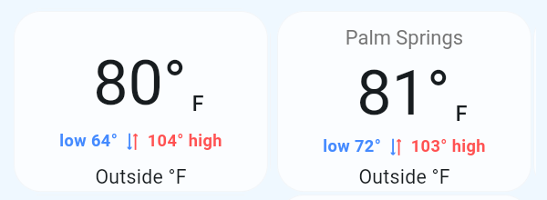 screenshot of before and after